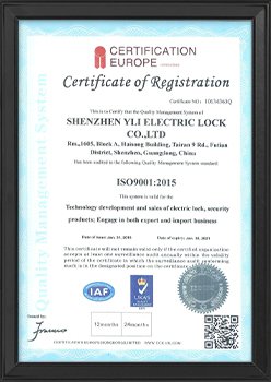 ISO9001-2015 certificate