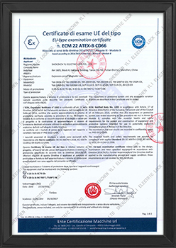ATEX certificate